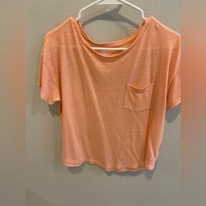 Peach Pocket Tee